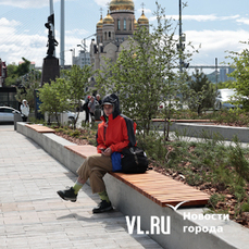 «Тактильная» среда и цветущие приморские растения: в сквере у центральной площади Владивостока завершили озеленение 