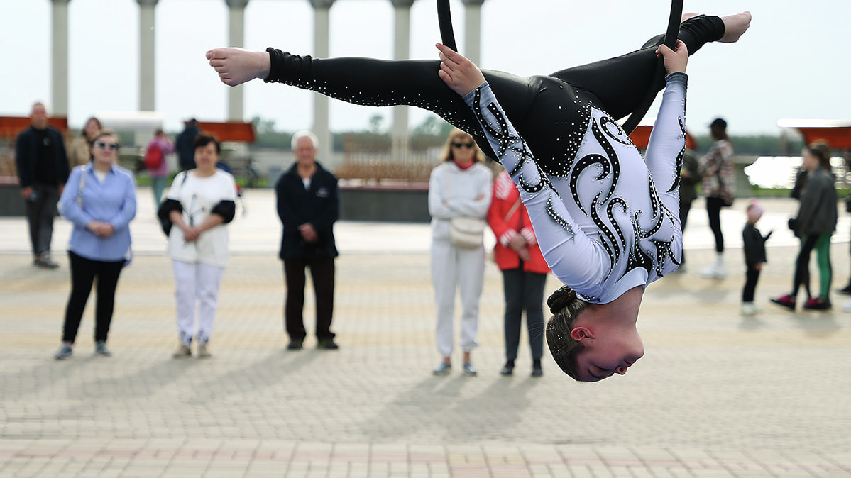 Фестиваль воздушной гимнастики прошел на набережной (ФОТО; ВИДЕО)