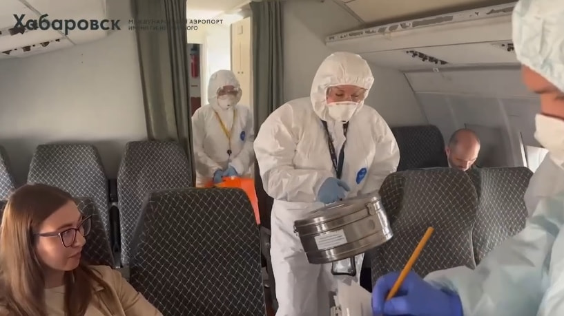 В аэропорту Хабаровска прошли учения на случай завоза холеры