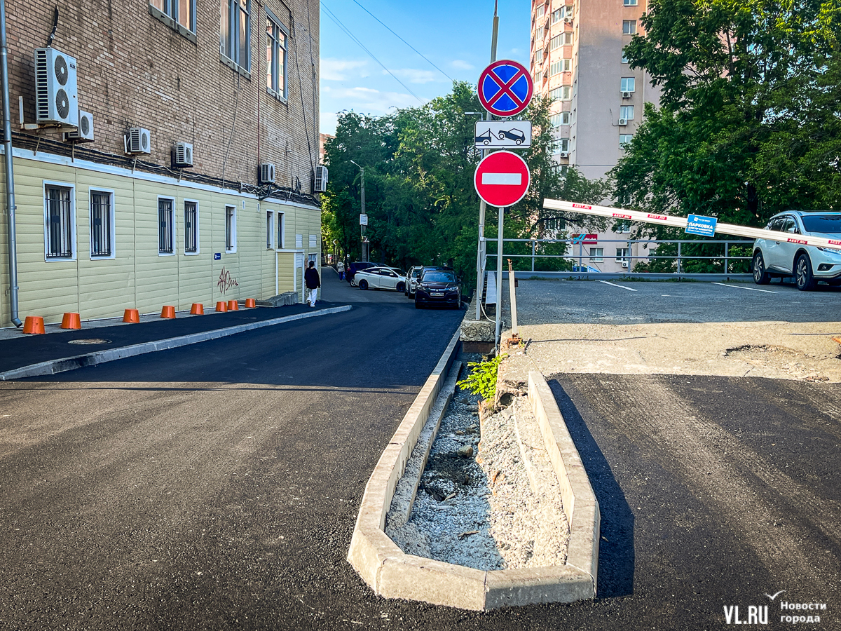 Дорогу от ДКЖД до Гоголя наконец благоустроили после прокладки теплотрассы  – Новости Владивостока на VL.ru