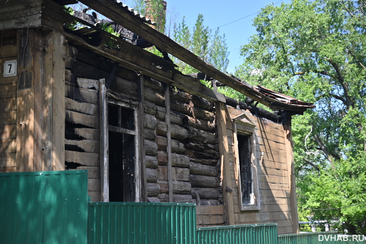 В туристический объект превратят сгоревший памятник архитектуры в центре  (ФОТО) — Новости Хабаровска