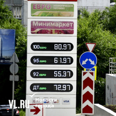 Во Владивостоке второй раз за месяц подорожал бензин