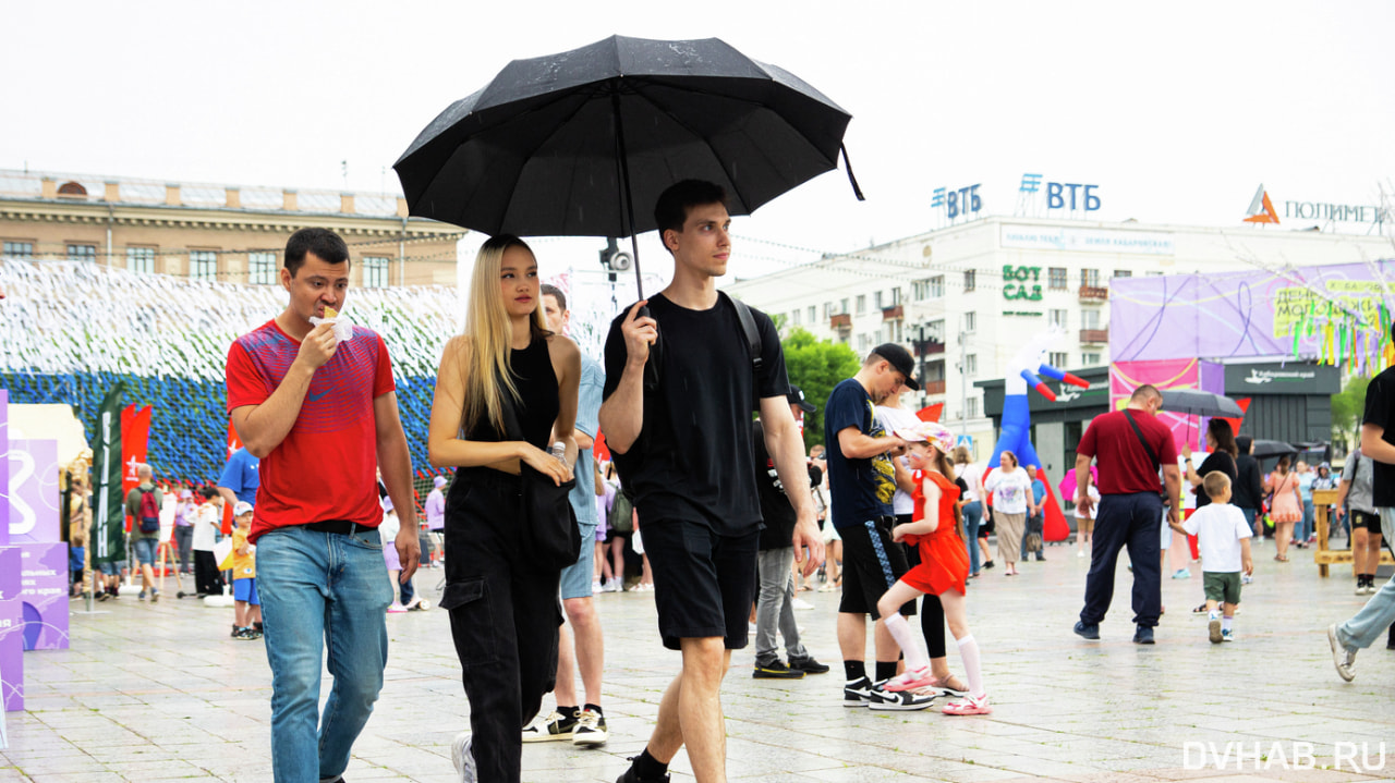 Сильные дожди обещают завтра Хабаровскому краю