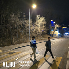 На улице Авроровской во Владивостоке зажглись долгожданные фонари