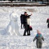 2015. Снеговик на льду залива — newsvl.ru