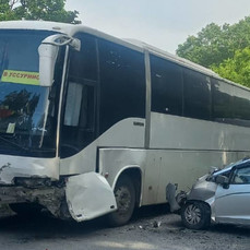 Под Находкой произошло ДТП с пассажирским автобусом, никто не пострадал