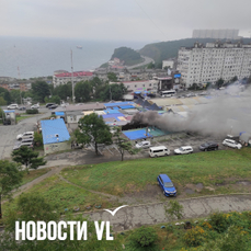 На Тихой произошёл пожар на рынке