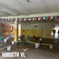 Школу на Емаре, где в январе обрушилась крыша над бассейном, заливает дождём