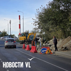 На Авроровской ремонтируют канализацию, которую ещё в прошлом году залили бетоном