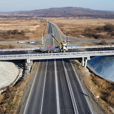 В районе села Баневурово запустили движение машин по обновлённому путепроводу