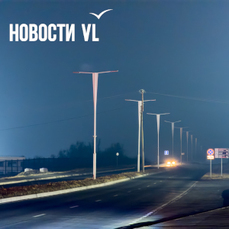 Уже месяц дорога вдоль ДВФУ по ночам погружается во тьму из-за замены кабеля