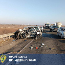 Четырёхлетний ребёнок погиб в аварии с тремя большегрузами и минивэном в Михайловском районе