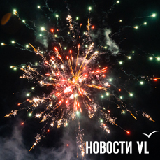 &laquo;Хризантемой&raquo;, &laquo;пионом&raquo; и &laquo;пальмами&raquo; выстрелил в небо новогодний 10-минутный фейерверк в центре Владивостока  