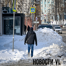 &laquo;Козьи тропы&raquo;, сугробы на обочинах и никаких рабочих – как выглядят тротуары на главной улице Владивостока спустя 2 дня после снегопада (ФОТО)