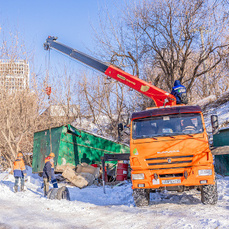 Для асфальтирования Нефтеветки сносят незаконные гаражи в районе Молодёжной и Первой Речки