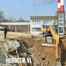 На Русском острове начали менять теплосети и перекрыли часть Университетского проспекта