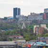 Собранное колесо обозрения в парке Минного городка — newsvl.ru
