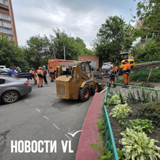 Дорожники начали ремонт проезда с Авроровской на Океанский проспект и просят убрать мешающие автомобили