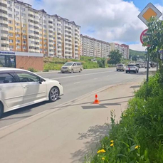 В Снеговой Пади парень на электросамокате сбил мать с ребёнком на тротуаре