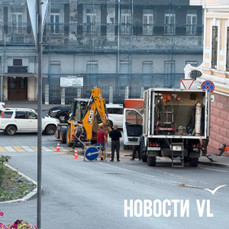Часть улицы Лазо раскопали из-за аварии на сетях холодного водоснабжения