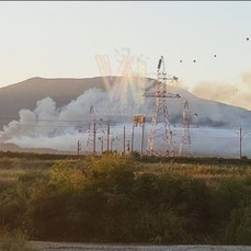 В Партизанском округе горит полигон твёрдых бытовых отходов