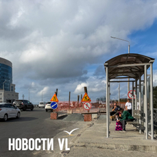 На Некрасовском путепроводе ремонтируют остановку и закрыли часть автобусного кармана