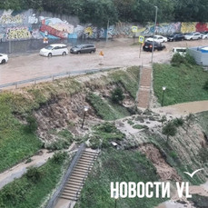 На Владивосток за три часа ночи вылилось 56 мм осадков — в городе ввели режим повышенной готовности