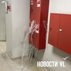 Пожарный гидрант затопил несколько этажей многоэтажки во Владивостоке и оставил жильцов без лифтов (ВИДЕО)