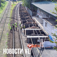 Ремонт рухнувшего полгода назад перрона на Луговой во Владивостоке завершат к концу октября