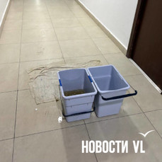 Студенты ДВФУ на Русском острове во время дождя остались без света и с текущими потолками