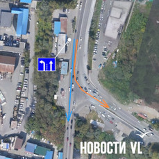 Новый знак на перед Рудневским мостом разрешит заезжать на него со стороны Выселковой только из правой полосы